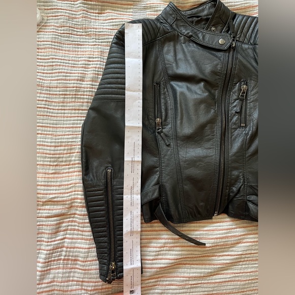 ZARA // Leather Biker Jacket - Picture 2 of 6